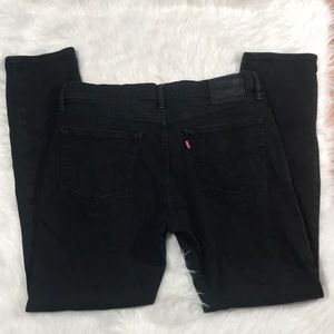 LEVI’s 511 Black straight leg black jeans 36x31.5